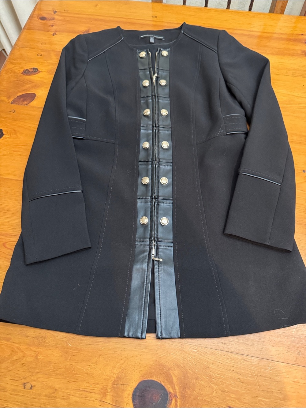 White House Black Market military topper jacket and skirt set. - Picture 6 of 16